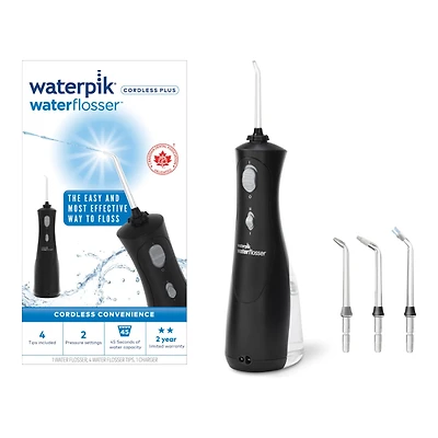Waterpik Waterflosser Cordless Plus - Black - WP-462C