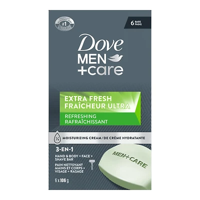 DOVE MEN BAR EXTRA FRESH 6X106G in Green