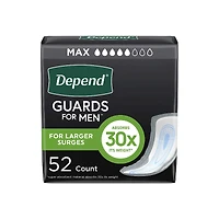 Depend Fresh Protection Incontinence Pads for Men - Maximum - 52's