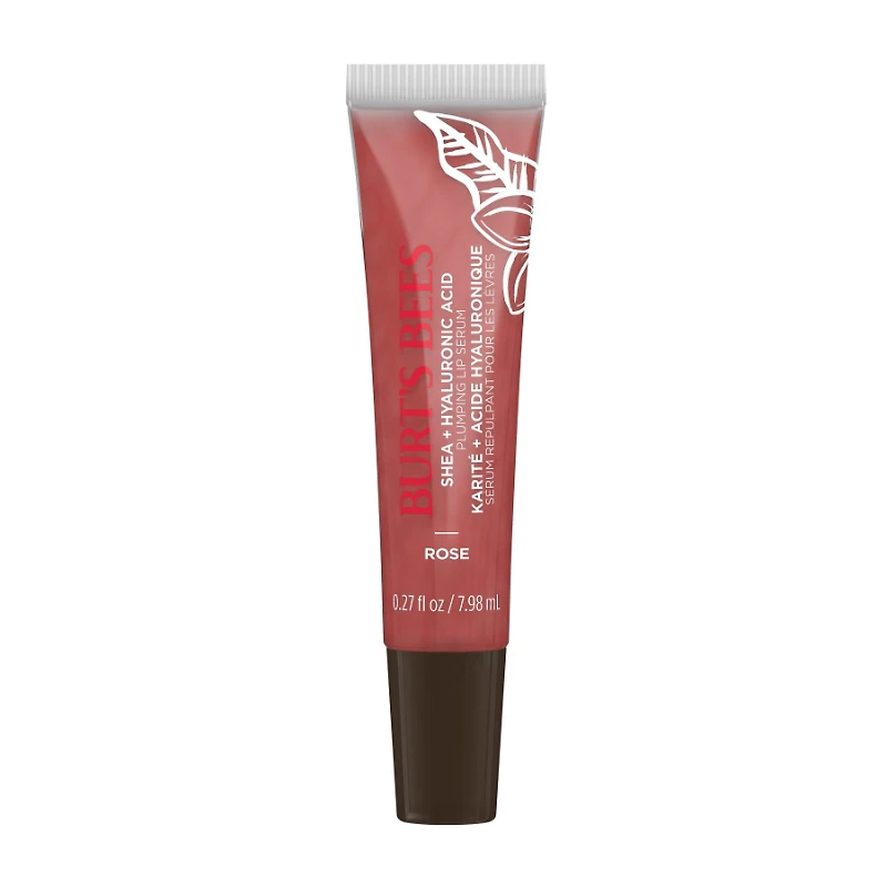 BURTS BEES SHEA LIP SERUM 7.98ML ROSE in Red
