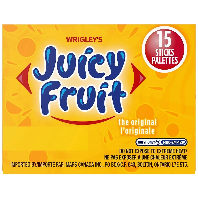 WRIGLEY JUICY FRUIT ORIGINAL 15PCE