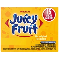 WRIGLEY JUICY FRUIT ORIGINAL 15PCE