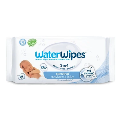 WaterWipes Original Baby Cleaning Wipes - 60's