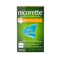 NICORETTE FRUIT GUM 2MG 15S