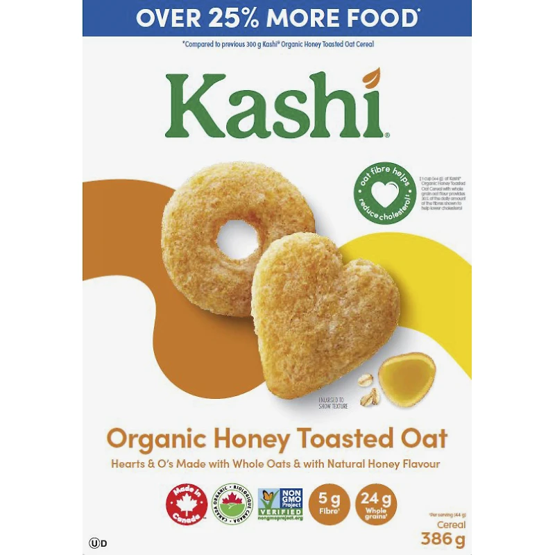 KASHI ORGANIC HONEY OAT 386G