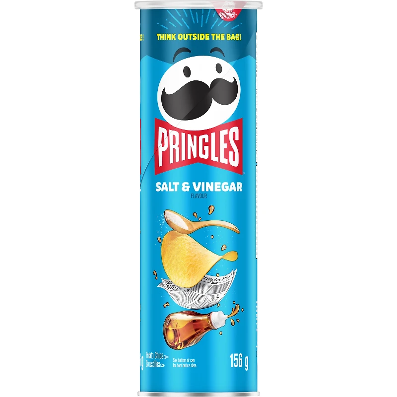Pringles Potato Chips - Salt & Vinegar - 156g