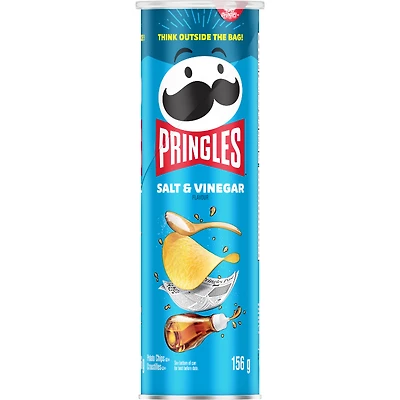 Pringles Potato Chips - Salt & Vinegar - 156g