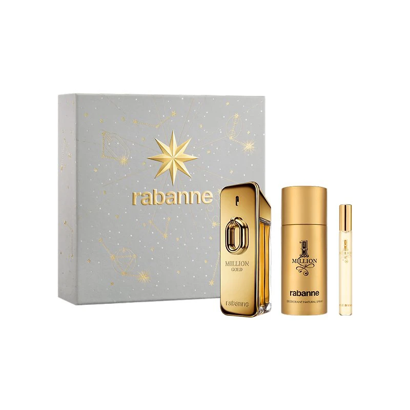 RABANNE MILLION HIM SET 3PCE in Gold