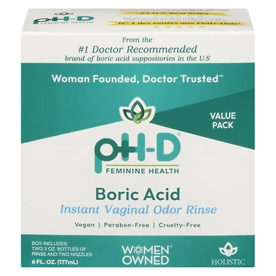 PH-D BORIC ACID ODOUR RINSE 2X88.5ML