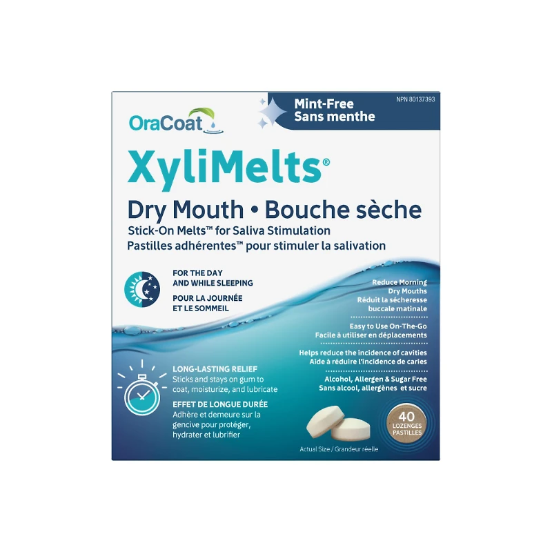 OraCoat XyliMelts Mint-Free Pastilles - 40s