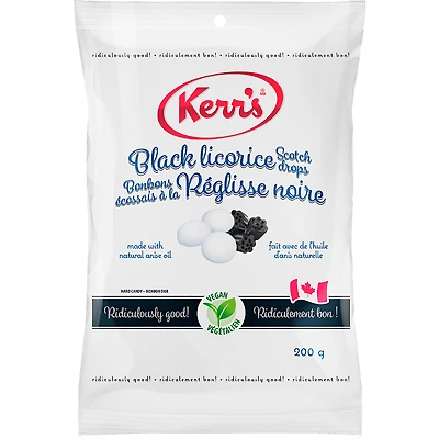 Kerr's Black Licorice Scotch Drops - 200 g