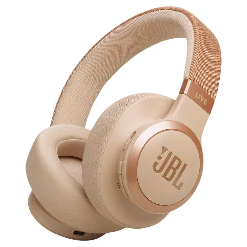JBL LIVE 770NC Wireless Headphones - Sand - JBLLIVE770NCSATAM