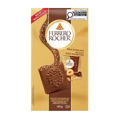 FERRERO SQUARES MILK 105G
