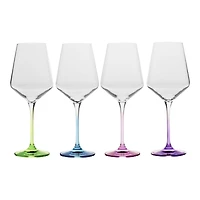 KROSNO COLOURED WINE GLASSES