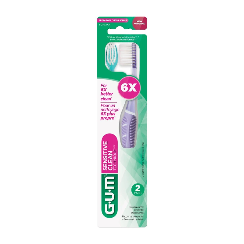 GUM TB TECH SENSITIVE CLEAN 2'S USOFT