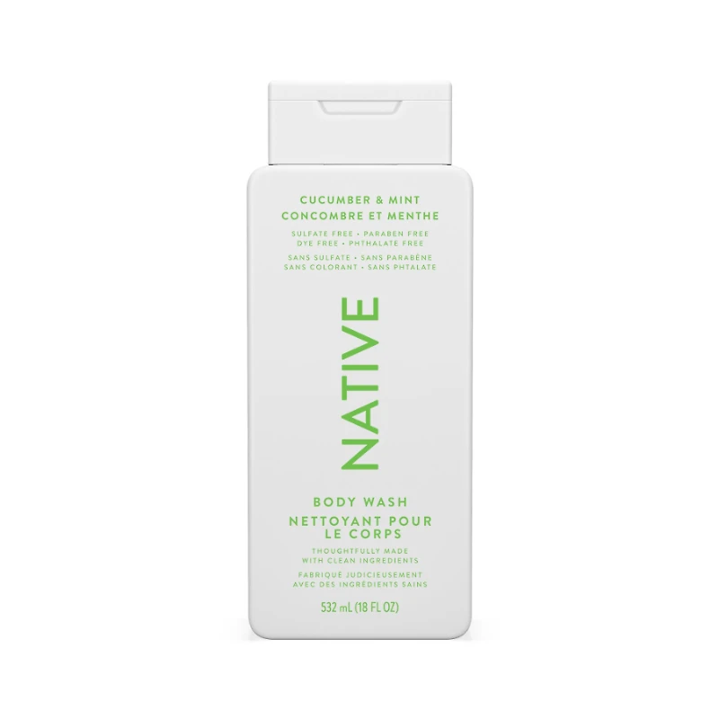 Native Body Wash Cucumber and Mint - 532ml