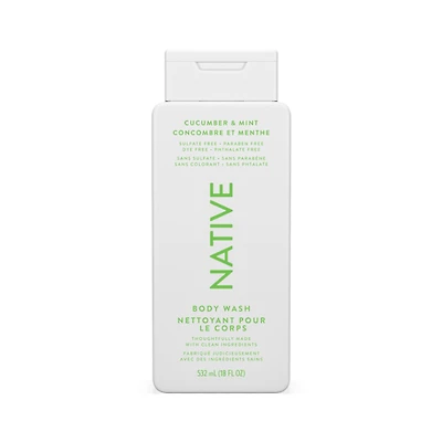 Native Body Wash Cucumber and Mint - 532ml