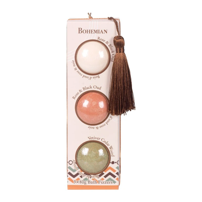 BOHEMIAN BATH FIZZER SET 3X80G