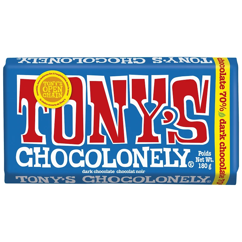 TONYS DARK CHOCOLATE 180G