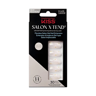 KISS SALON X-TEND GEL SYSTEM RED FLAG in White