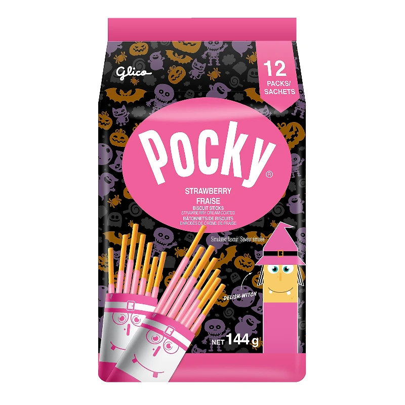 GLICO POCKY STICKS STRAWBRY 144G