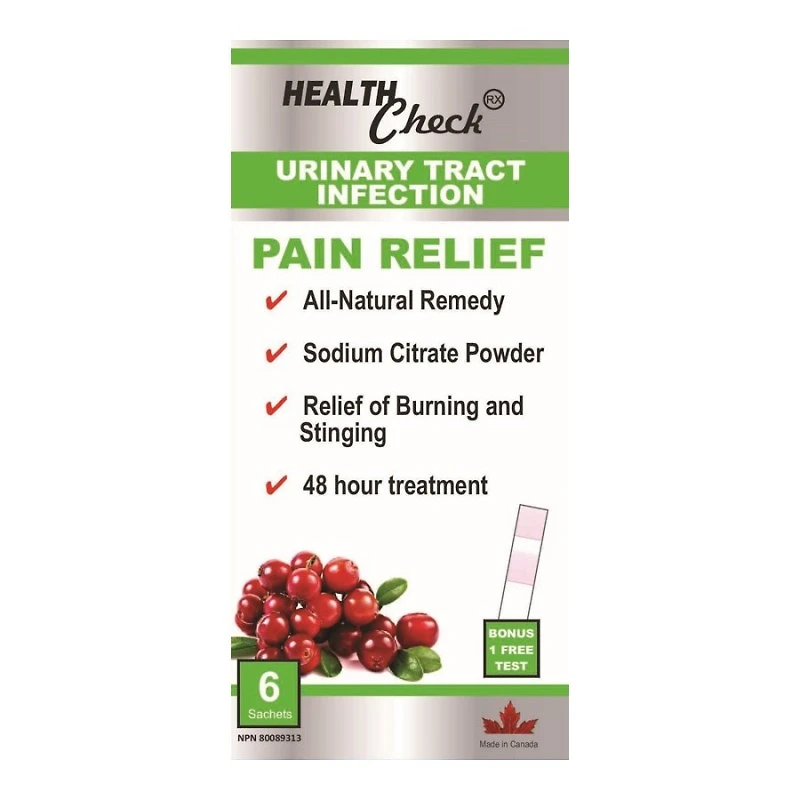 Health Check Rx Urinary Tract Infection Sodium Citrate Sachets - 6's