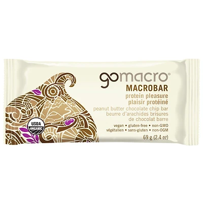 GOMACRO P/BAR PB/CHOC CHIP 65G