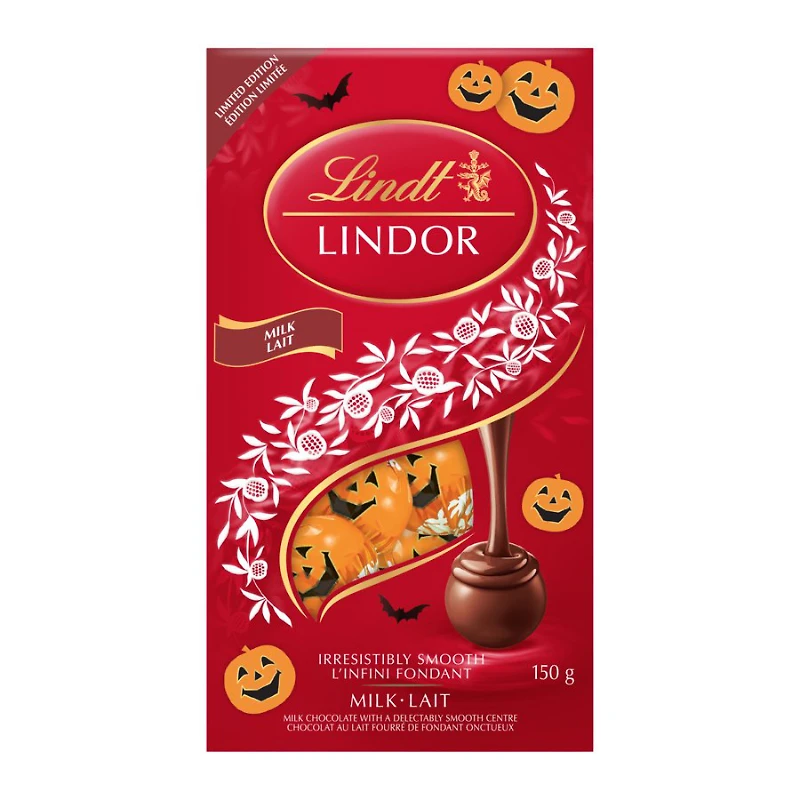 Lindt Lindor Pumpkin Milk Chocolate Truffles Bag - 150g