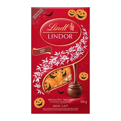 Lindt Lindor Pumpkin Milk Chocolate Truffles Bag - 150g