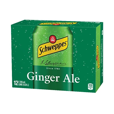 Schweppes Ginger Ale - 12 pack 