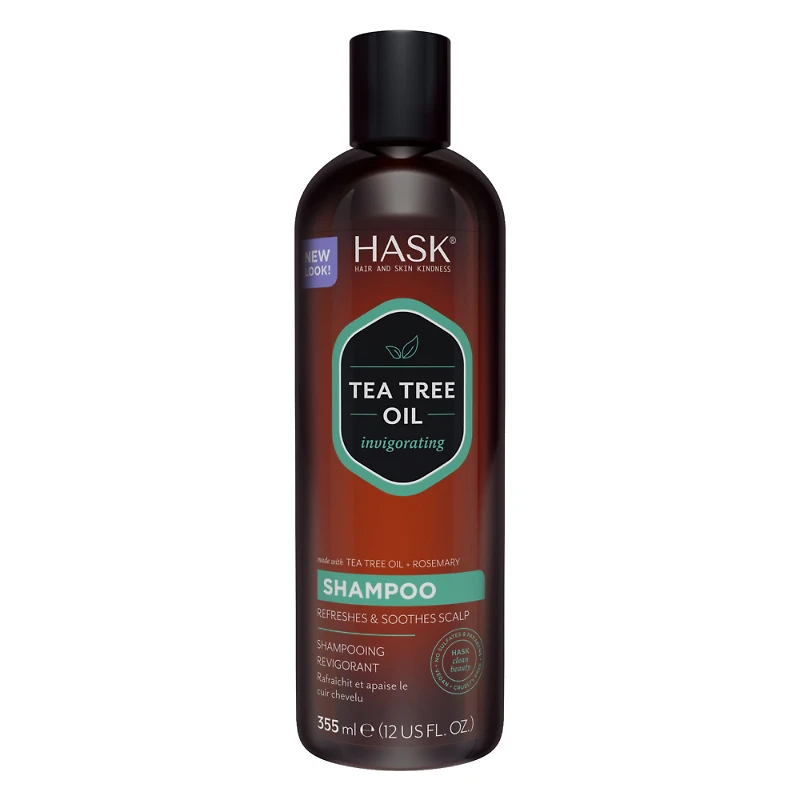 Hask Tea Tree Oil & Rosemary Shampoo - 355ml