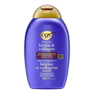 OGX Extra Strength Extra Volume+ Biotin & Collagen Shampoo - 385ml