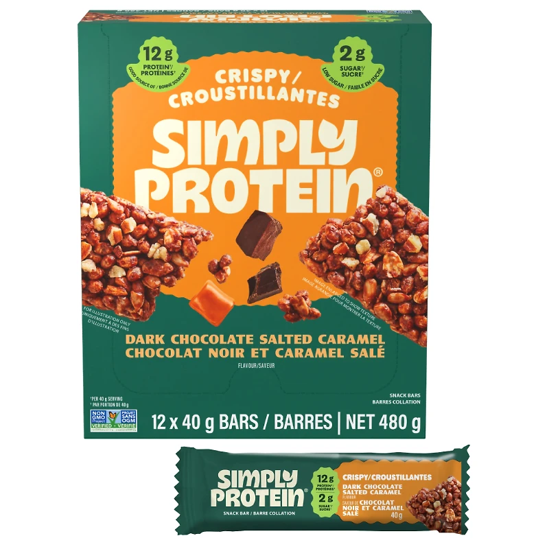 SimplyProtein Snack Bar - Dark Chocolate Salted Caramel - 40g