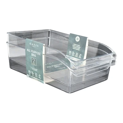 OASIS HOME PLASTIC ORG BINS in White