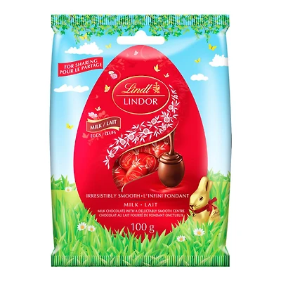 LINDT LINDOR MINI EGGS MILK 100G