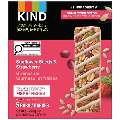 KIND SNF SUNFLR SEED STRAW 5PK 40G