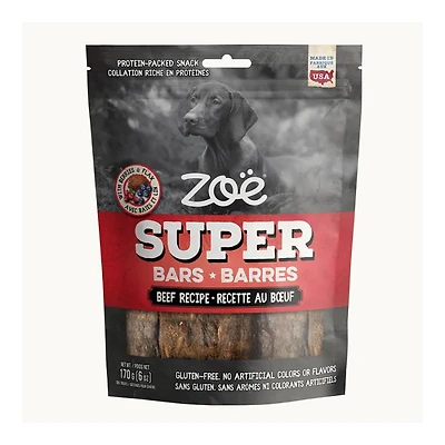 Zoe Super Bars Dog Treats - Beef - 170g