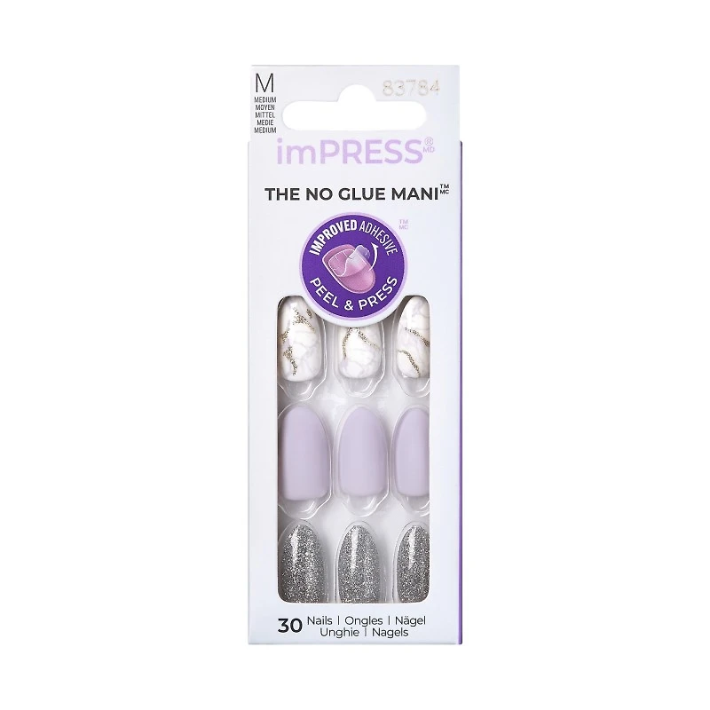 ImPRESS Press-on Manicure False Nails Kit - Medium - Almond - Climb Up - 30's