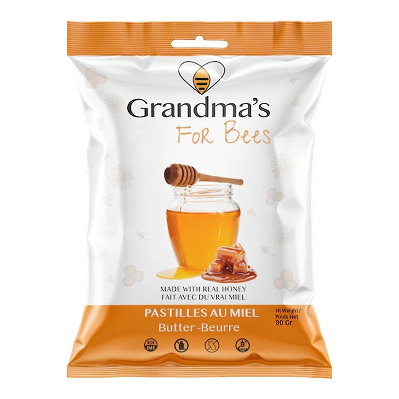 GRANDMAS BUTTER HONEY DROPS 80G