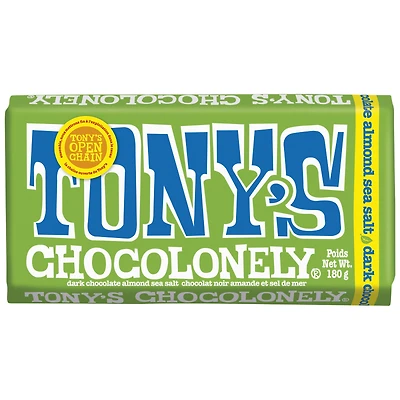 TONYS DARK ALMOND SEA SALT 180G