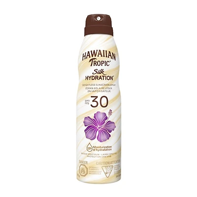 Hawaiian Tropic Silk Hydration Weightless Clear Sunscreen Spray - SPF30 - 170g