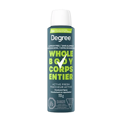 DEGREE WB DSPRAY ACTIVE FRSH 113G