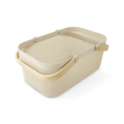 CORE HOME LARGE MESH BASKET in White