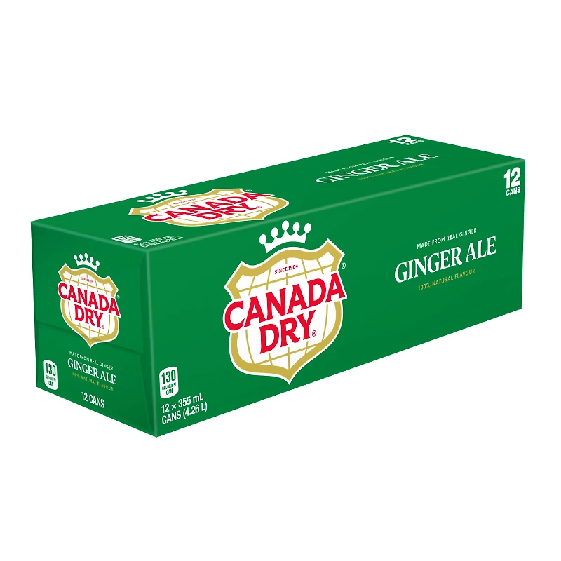 Canada Dry Ginger Ale - Fridge Mate - 12X355Ml