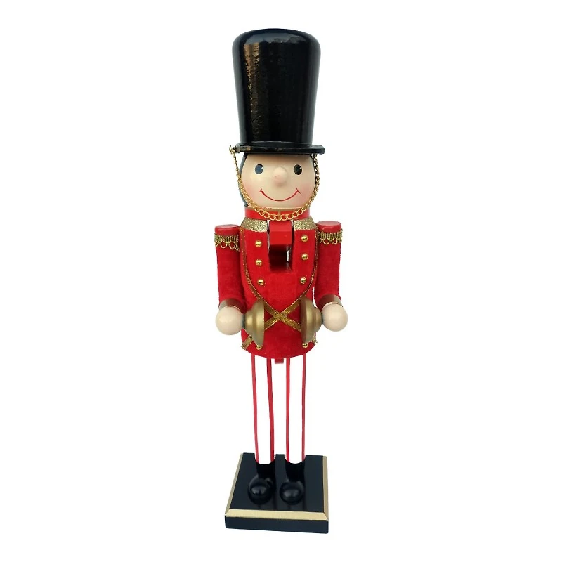 NUTCRACKER WOODEN 15IN in Red