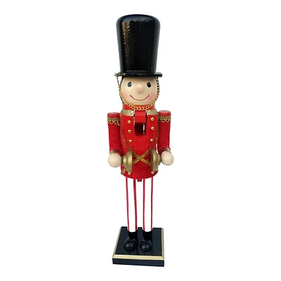 NUTCRACKER WOODEN 15IN in Red
