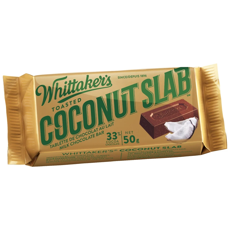 WHITTAKER'S COCONUT SLAB 50G
