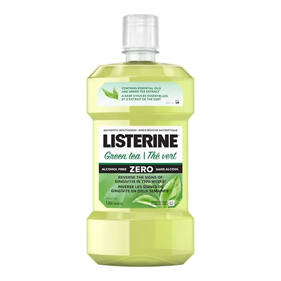 Listerine Green Tea Zero Antiseptic Mouthwash - 1L