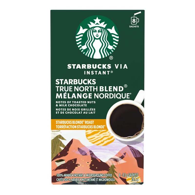 Starbucks VIA Instant Coffee - True North - 8s