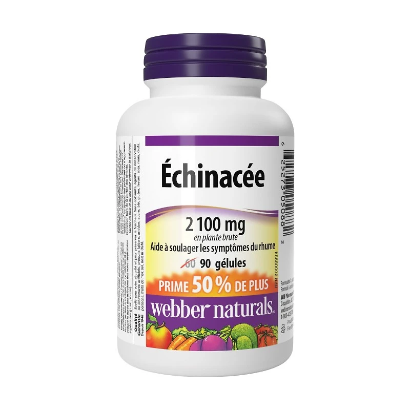 Webber Naturals Triple Standardized Echinacea Softgels - 2100 mg - 90's